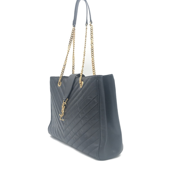Saint Laurent Black Leather Chain Bag Shoulder - Picture 1 of 10